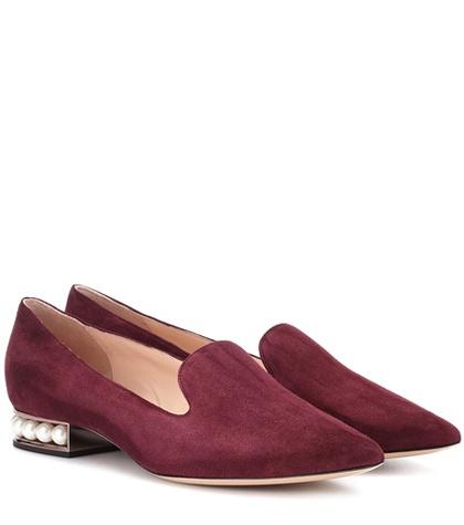 Nicholas Kirkwood Casati Embellished Suede Loafers