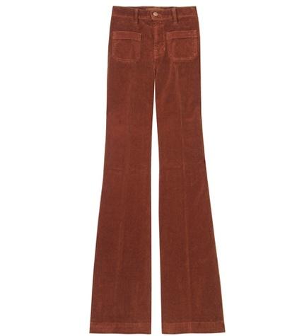 Yves Saint Laurent Cord Bellbottom Trousers