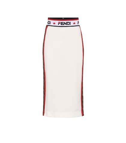 Fendi Fendi Mania Jersey Pencil Skirt
