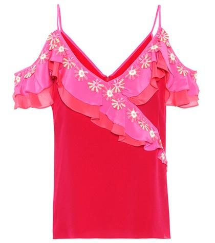 Atm Anthony Thomas Melillo Silk Off-the-shoulder Top