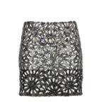 Alice + Olivia Elana Embellished Miniskirt