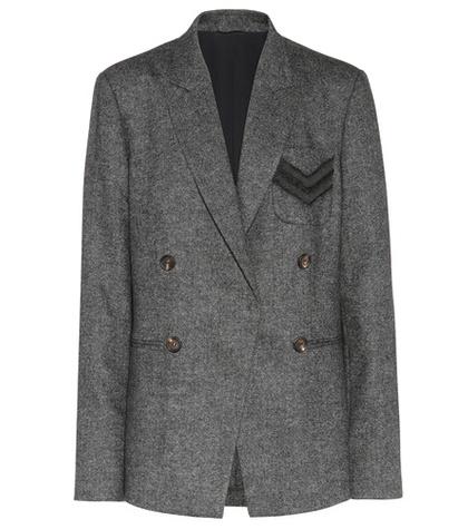 Brunello Cucinelli Embellished Wool And Cashmere Blazer