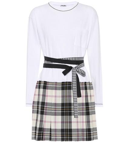 Miu Miu Wool And Cotton Dress