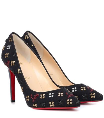 Christian Louboutin Pigalle 100 Jacquard Pumps