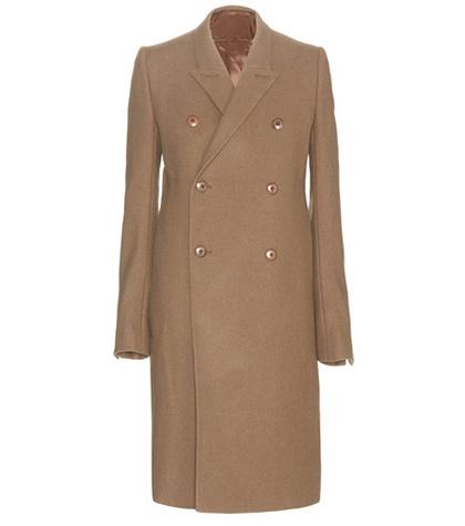 Rick Owens Double-breasted Wool-blend Pea Coat