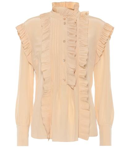 Isabel Marant Ruffle-trimmed Silk Blouse