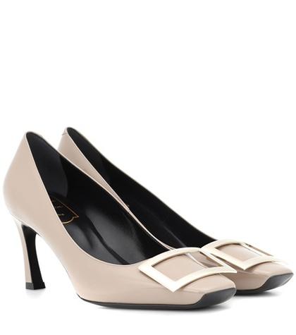 Prada Belle Vivier Trompette Patent Leather Pumps