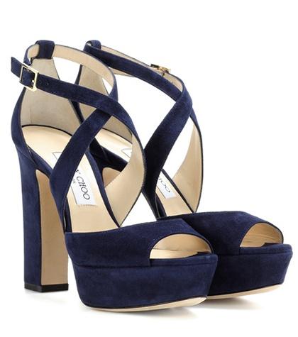 Jimmy Choo April 120 Suede Sandals