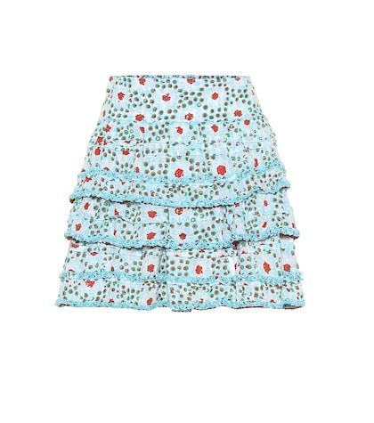 Poupette St Barth Exclusive To Mytheresa – Bibi Printed Miniskirt