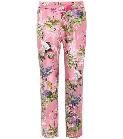F.r.s For Restless Sleepers Silk Satin Cropped Trousers