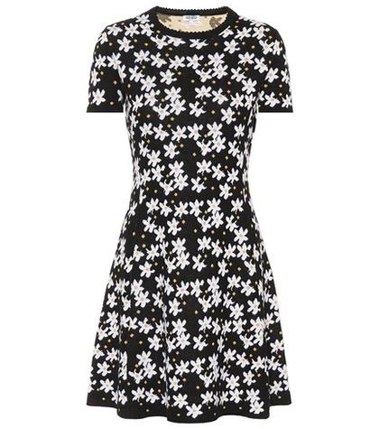 Kenzo Jackie Flowers Knit Cotton Dress