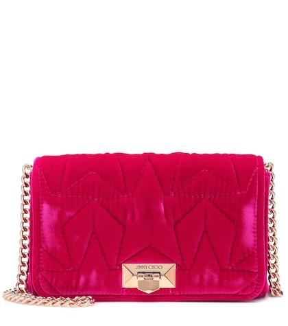 Jimmy Choo Helia Velvet Clutch