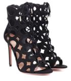 Aquazzura Begum 105 Suede Ankle Boots