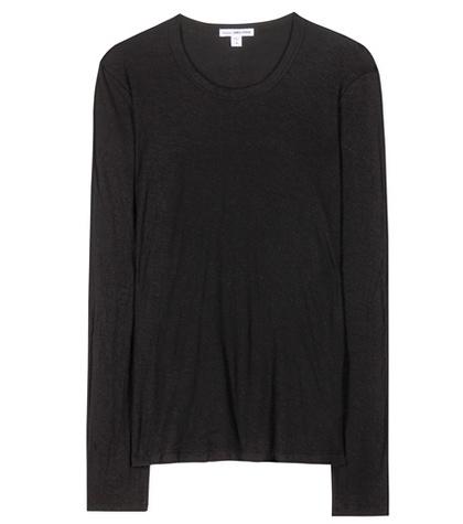 James Perse Long-sleeved Cotton Top