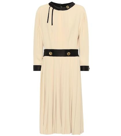Prada Pleated Crêpe Dress
