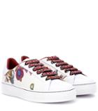Etro Printed Leather Sneakers