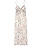 Miu Miu Printed Silk Jumpsuit