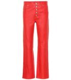 Joseph High-rise Leather Bootcut Pants