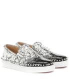 Christian Louboutin Exclusive To Mytheresa – Pik Boat Woman Leather Sneakers