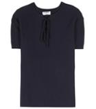 Frame Linen-blend Knit Blouse
