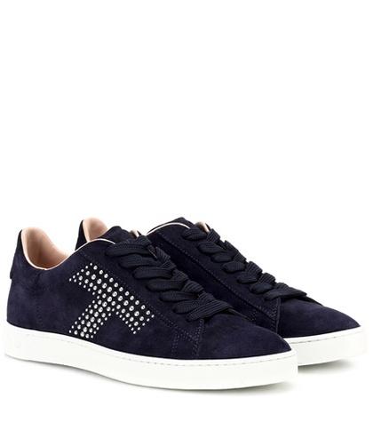 Tod's Studded Suede Sneakers