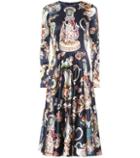 Moncler Printed Stretch Silk Dress