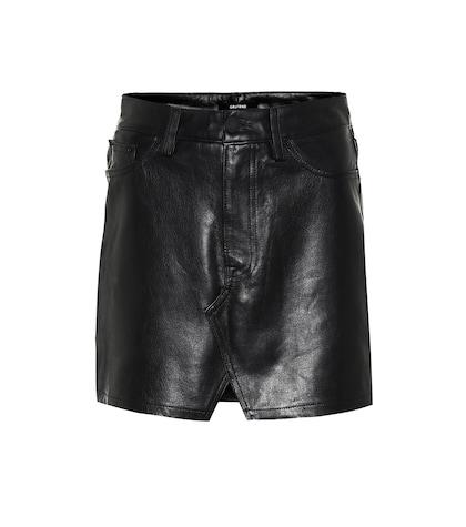 Grlfrnd Zamira Leather Miniskirt