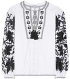 Talitha Handloom Embroidered Cotton Blouse