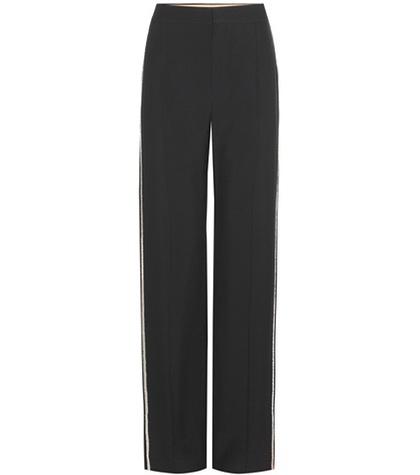 Christopher Kane Embellished Crêpe Trousers