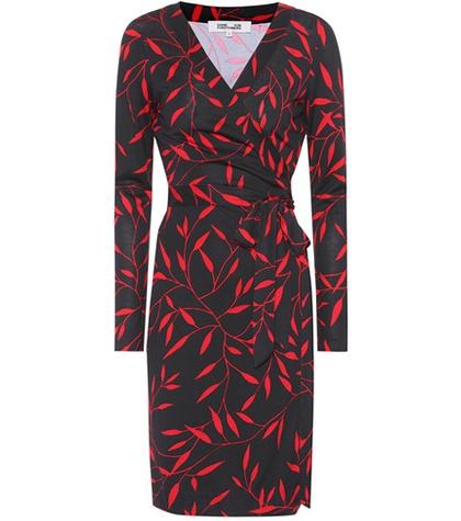 Gianvito Rossi Julian Printed Silk Wrap Dress