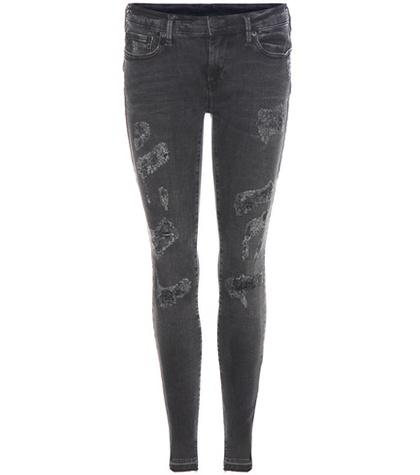 Givenchy Casey Low-rise Super Skinny Distressed Jeans