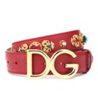 Dolce & Gabbana Dg Embellished Leather Belt