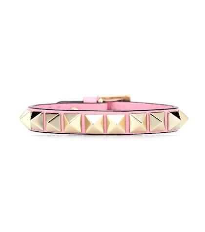 Mother Valentino Garavani Rockstud Leather Bracelet