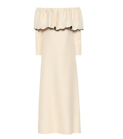 Valentino Off-the-shoulder Crêpe Dress