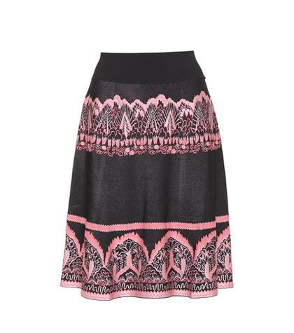 Valentino Knitted Jacquard Skirt