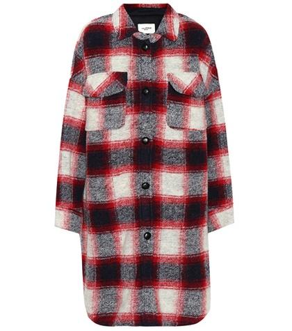 Isabel Marant Gario Checked Wool-blend Coat