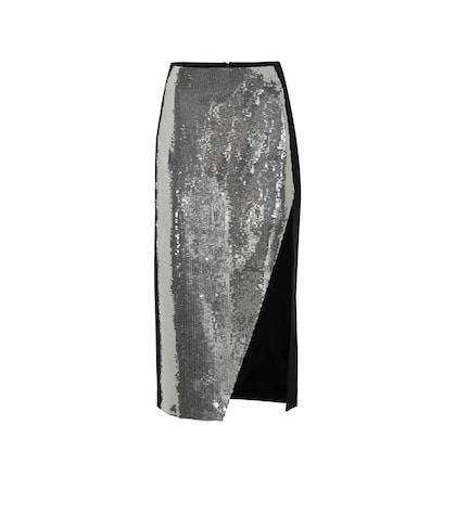 David Koma Sequined Midi Skirt