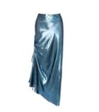 Ellery The Merry Widow Metallic Silk-blend Skirt