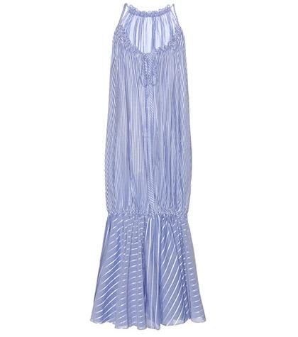 Three Graces London Striped Cotton Dress