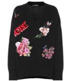 Valentino Garavani Appliquéd Cashmere Sweater