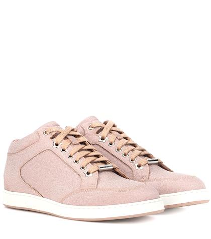 Jimmy Choo Miami Glitter Sneakers