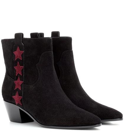 Saint Laurent Rock 40 Suede Ankle Boots