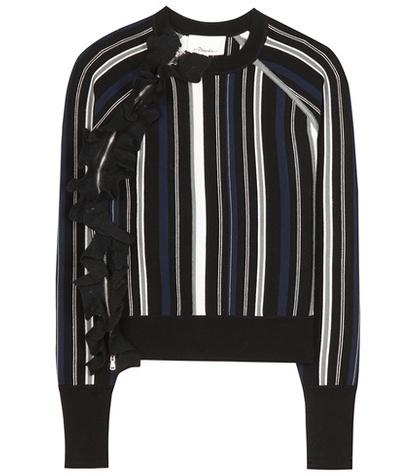 Fendi Striped Cotton-blend Sweater