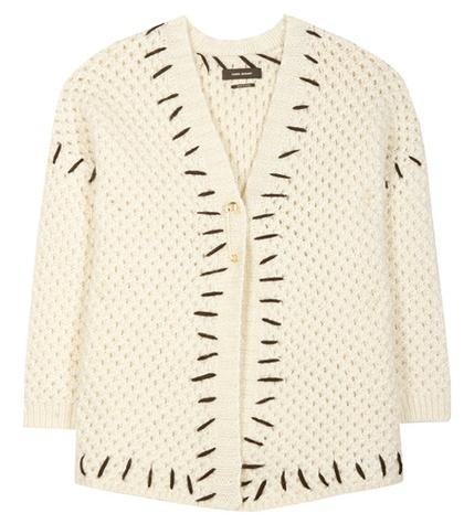 Isabel Marant Gent Wool And Cotton-blend Cardigan