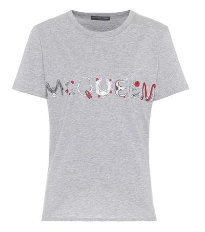 Alexander Mcqueen Printed Cotton T-shirt