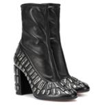 Samuele Failli Bea Embellished Leather Ankle Boots