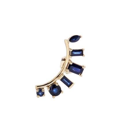 Loren Stewart Sapphire Multi-shaped Gem Arc Stud