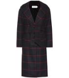 Self-portrait Checked Wool-blend Coat