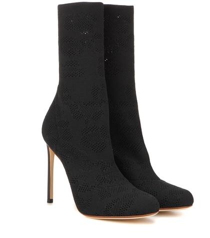 Francesco Russo Knitted Ankle Boots