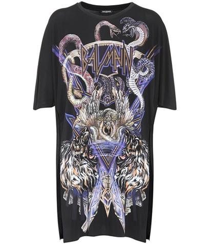 Balmain Printed Long T-shirt